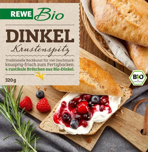 Bio food: Dinkel bread.